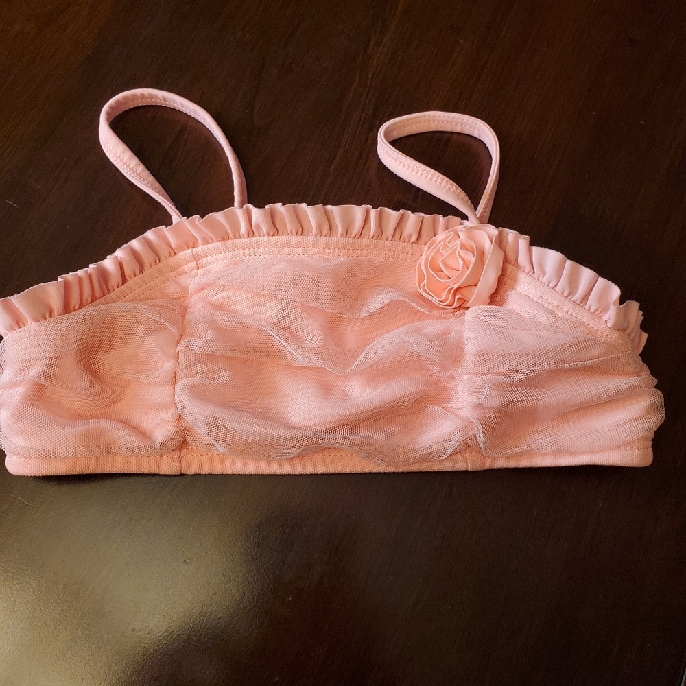Circo Pink Lace Girls Bikini Top 5t